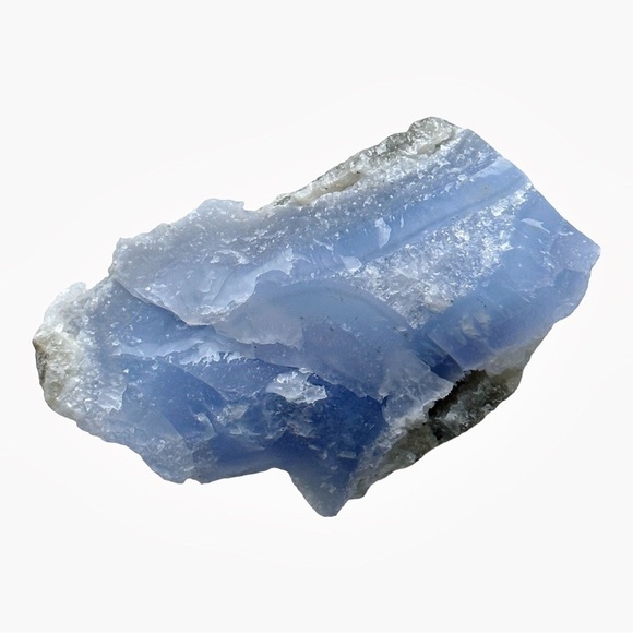 Blue Lace Agate Large Natural Raw Crystal Geode Gemstone - Picture 3 of 4